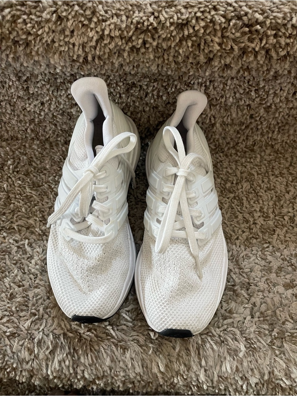 adidas White Mesh Athletic Sneakers - Picture 2 of 6